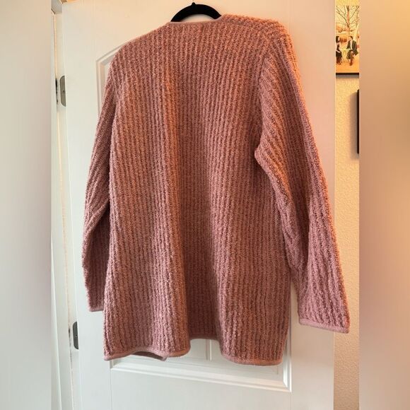 Side Effects Vintage Open Cardigan Sweater 80's Pink Womens Size Small - Picture 3 of 5